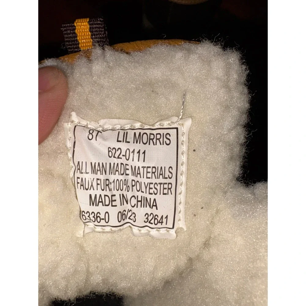 Totes Lil Morris Kids Brown Tan Insulated Winter Snow Duck Boots Size 8T NEW